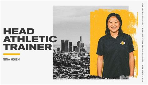 nina hsieh|Behind the Scenes: Lakers Athletic Trainer Makes。